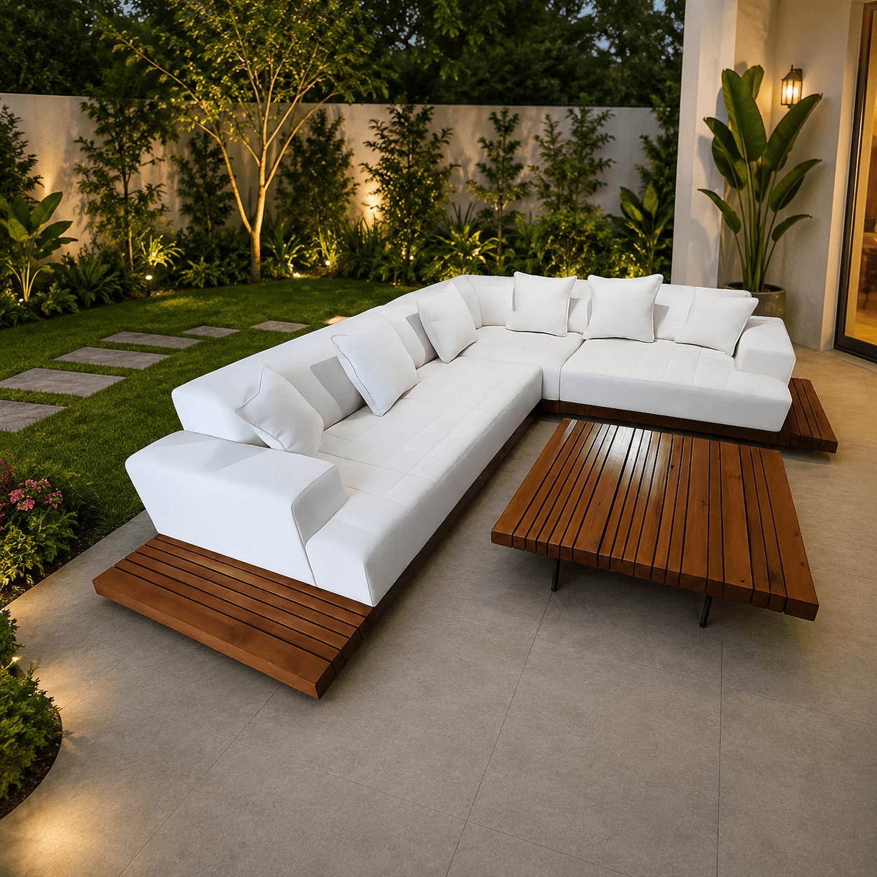 Outdoor seating area for the garden or balcony 