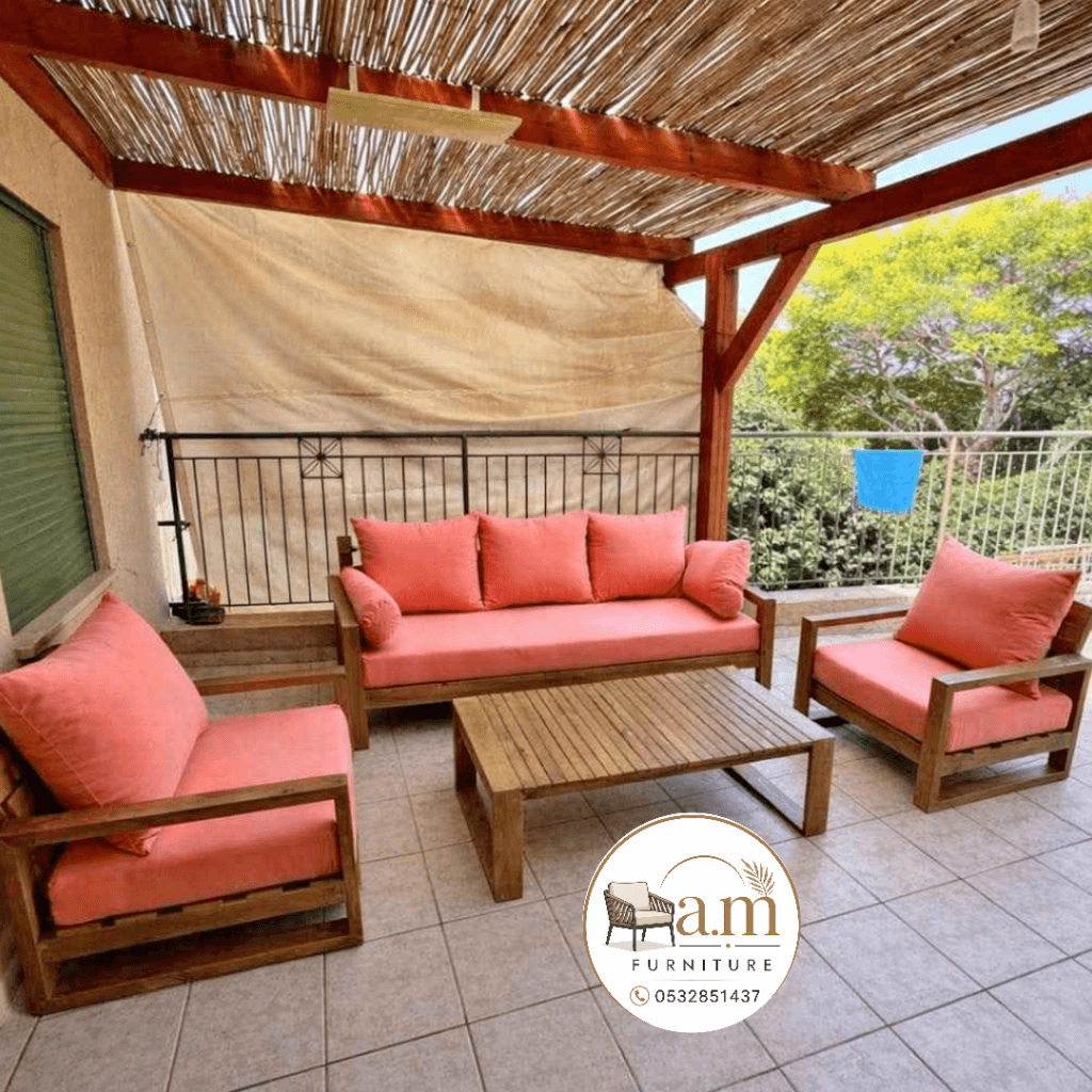 Outdoor wooden seats  1